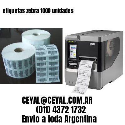 etiquetas zebra 1000 unidades