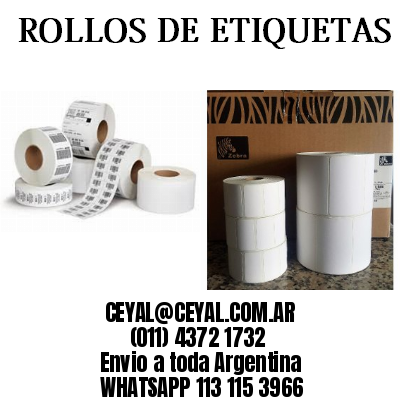 etiquetas adhesivas en rollo blancas Argentina