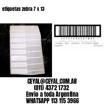 etiquetas zebra 7 x 13