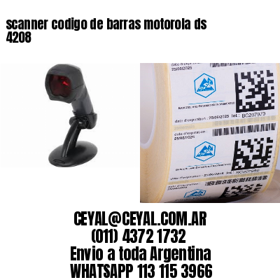 scanner codigo de barras motorola ds 4208