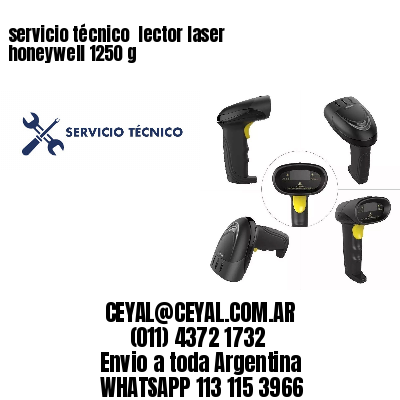 servicio técnico  lector laser honeywell 1250 g