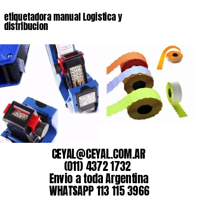 etiquetadora manual Logistica y distribucion