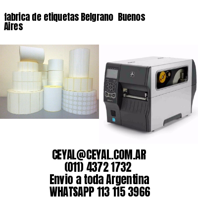 fabrica de etiquetas Belgrano  Buenos Aires