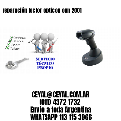 reparación lector opticon opn 2001