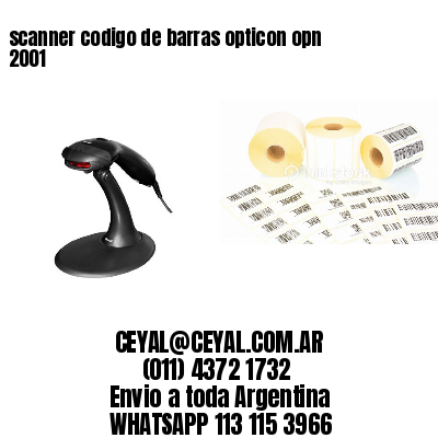 scanner codigo de barras opticon opn 2001