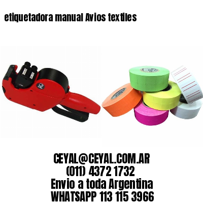 etiquetadora manual Avios textiles