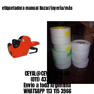 etiquetadora manual Bazar/joyería/más