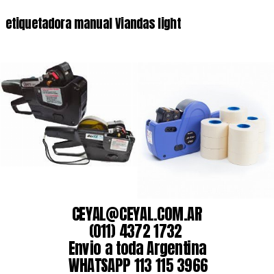 etiquetadora manual Viandas light