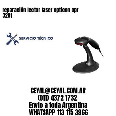 reparación lector laser opticon opr 3201