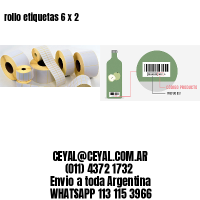 rollo etiquetas 6 x 2