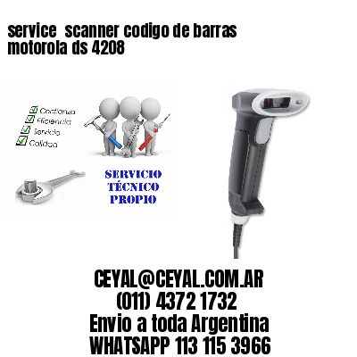 service  scanner codigo de barras motorola ds 4208