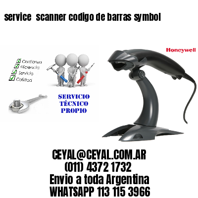 service  scanner codigo de barras symbol