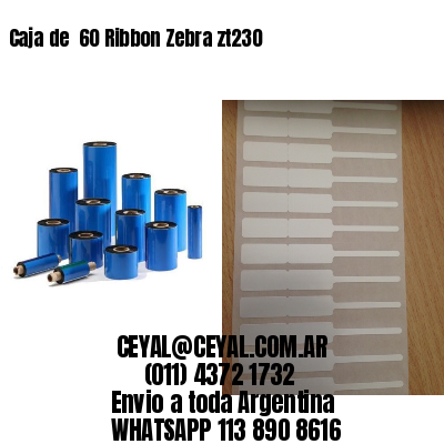 Caja de  60 Ribbon Zebra zt230
