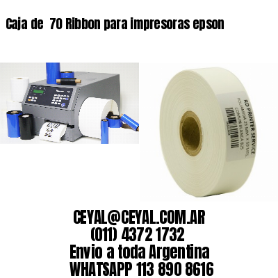 Caja de  70 Ribbon para impresoras epson