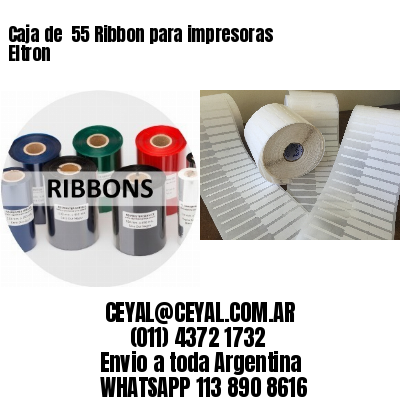 Caja de  55 Ribbon para impresoras Eltron
