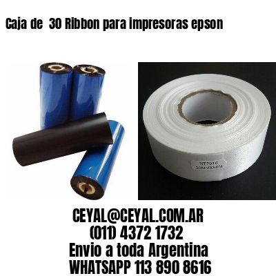 Caja de  30 Ribbon para impresoras epson