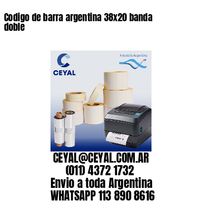 Codigo de barra argentina 38x20 banda doble