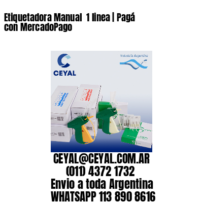 Etiquetadora Manual  1 linea | Pagá con MercadoPago
