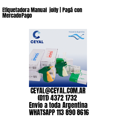 Etiquetadora Manual  jolly | Pagá con MercadoPago