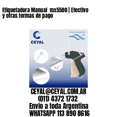 Etiquetadora Manual  mx5500 | Efectivo y otras formas de pago