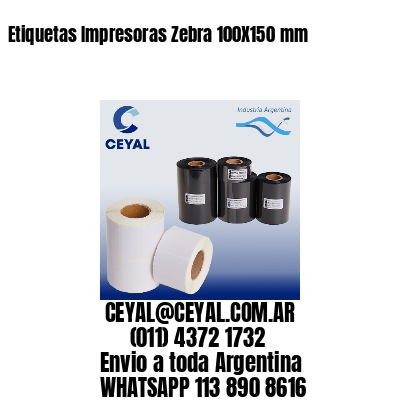 Etiquetas Impresoras Zebra 100X150 mm