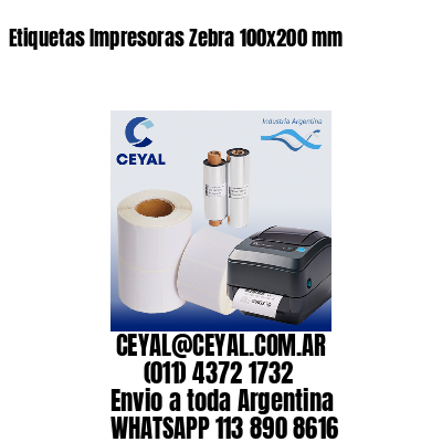Etiquetas Impresoras Zebra 100x200 mm