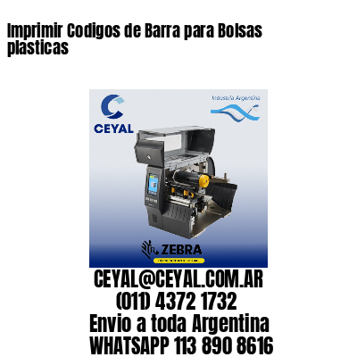 Imprimir Codigos de Barra para Bolsas plasticas