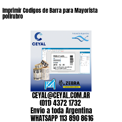 Imprimir Codigos de Barra para Mayorista polirubro
