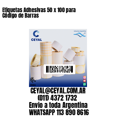 Etiquetas Adhesivas 50 x 100 para Código de Barras