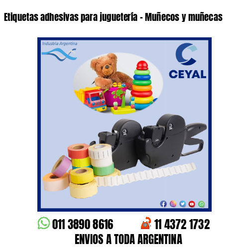 Etiquetas adhesivas para juguetería - Muñecos y muñecas