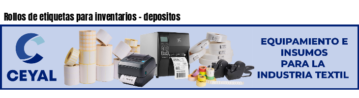 Rollos de etiquetas para inventarios - depositos