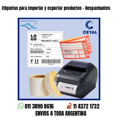 Etiquetas para importar y exportar productos - Despachantes