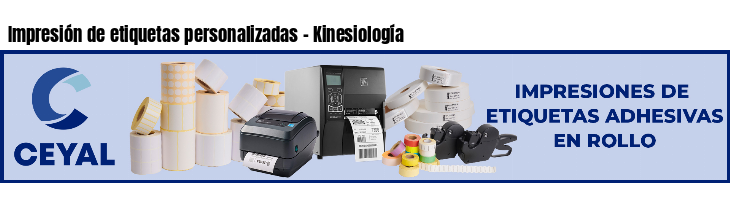 Impresión de etiquetas personalizadas - Kinesiología