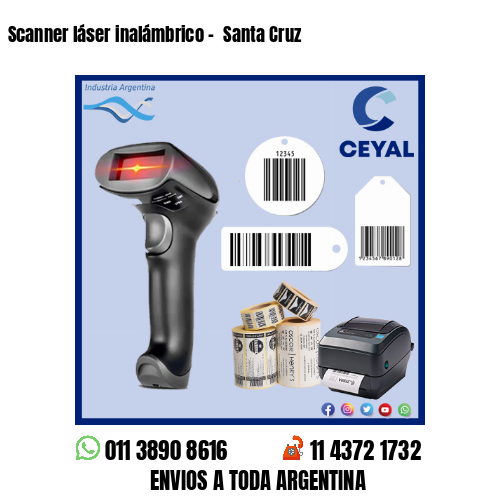 Scanner láser inalámbrico –  Santa Cruz