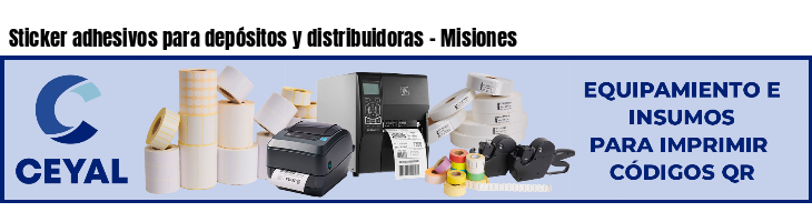 Sticker adhesivos para depósitos y distribuidoras - Misiones