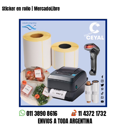 Sticker en rollo | MercadoLibre