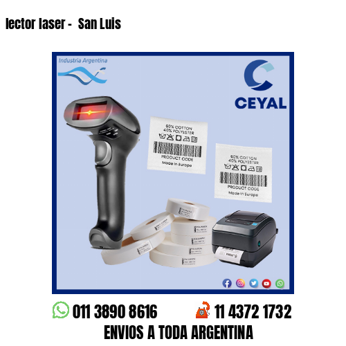 lector laser -  San Luis