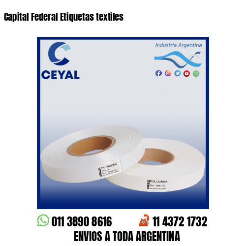 Capital Federal Etiquetas textiles