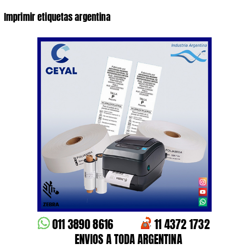 Imprimir etiquetas argentina