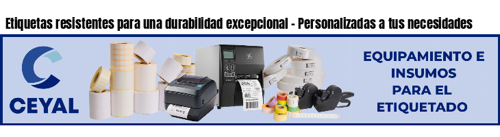 Etiquetas resistentes para una durabilidad excepcional - Personalizadas a tus necesidades