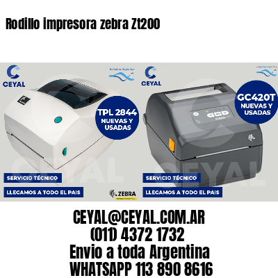 Rodillo impresora zebra Zt200