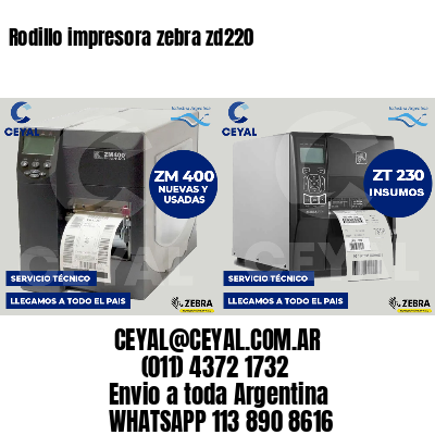 Rodillo impresora zebra zd220