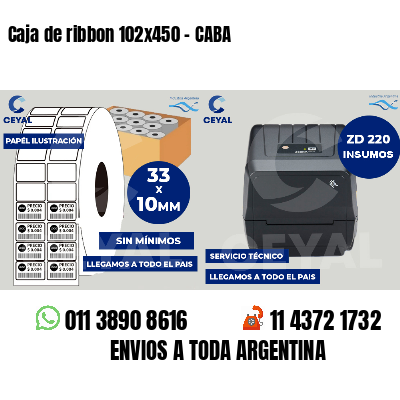 Caja de ribbon 102x450 - CABA