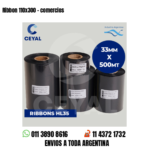 Ribbon 110x300 - comercios