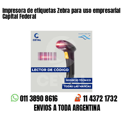 Impresora de etiquetas Zebra para uso empresarial Capital Federal