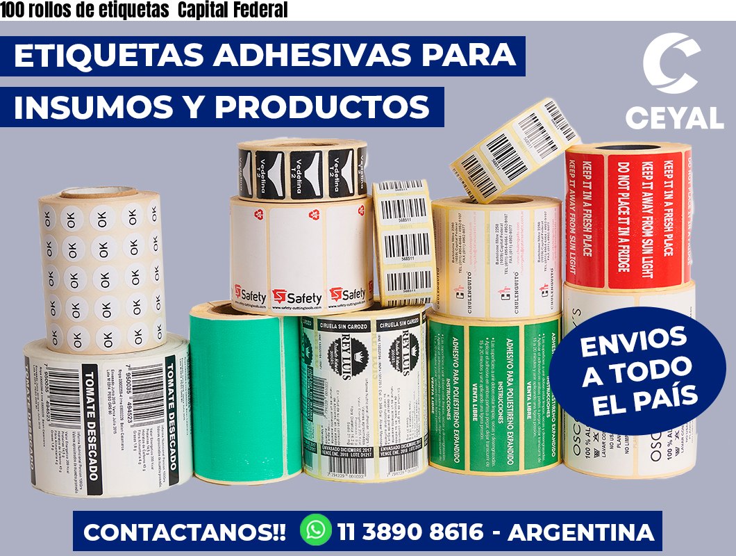 100 rollos de etiquetas  Capital Federal