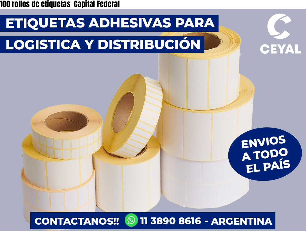 100 rollos de etiquetas  Capital Federal