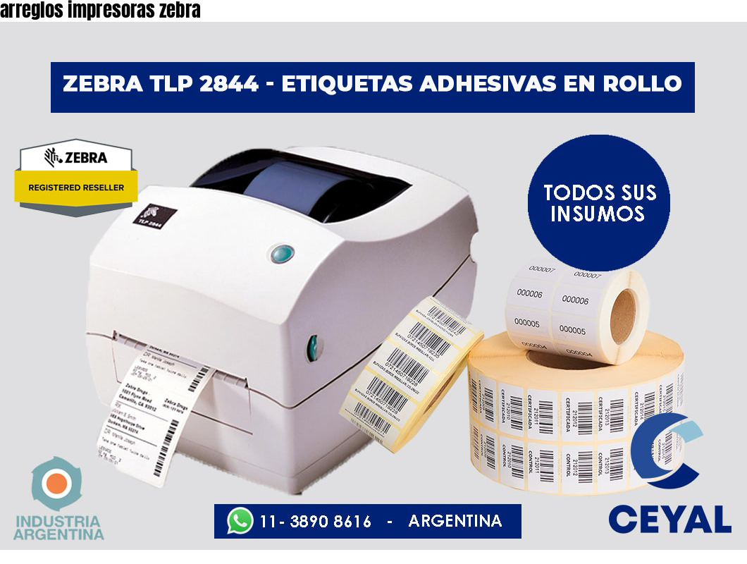 arreglos impresoras zebra
