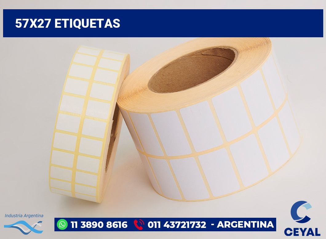 57x27 Etiquetas