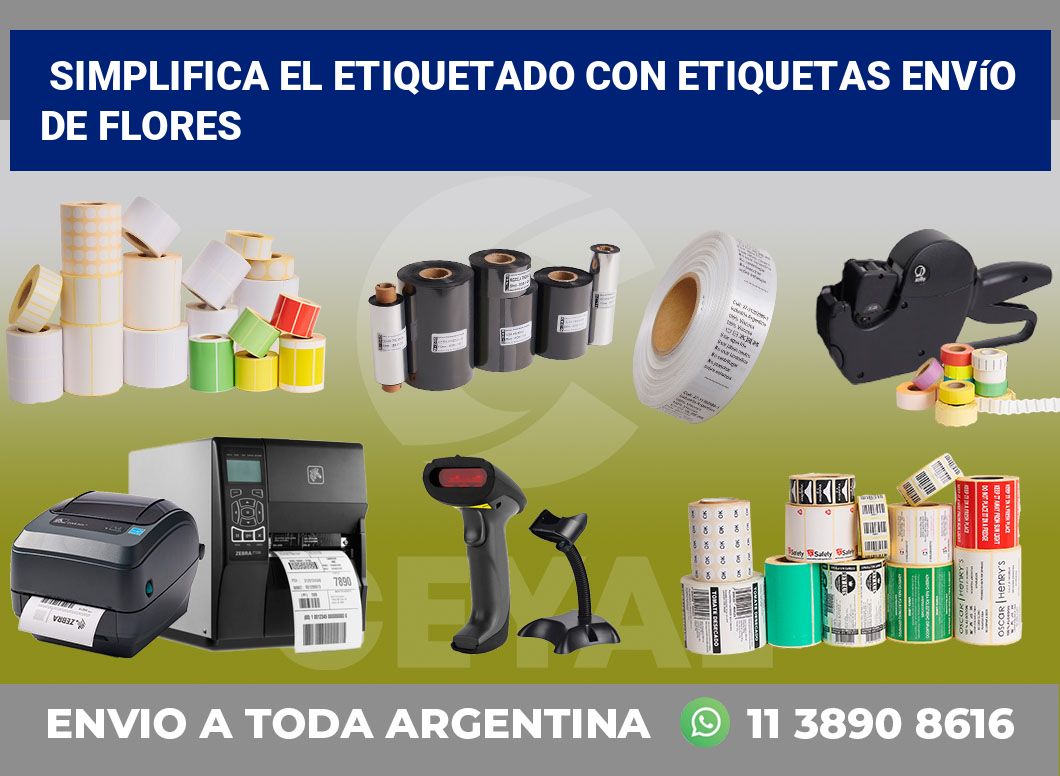 Simplifica el Etiquetado con Etiquetas Envío de Flores